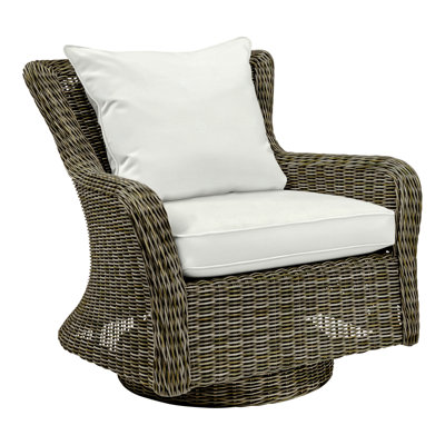 Sag Harbor Swivel Rocking Chair with Cushions 