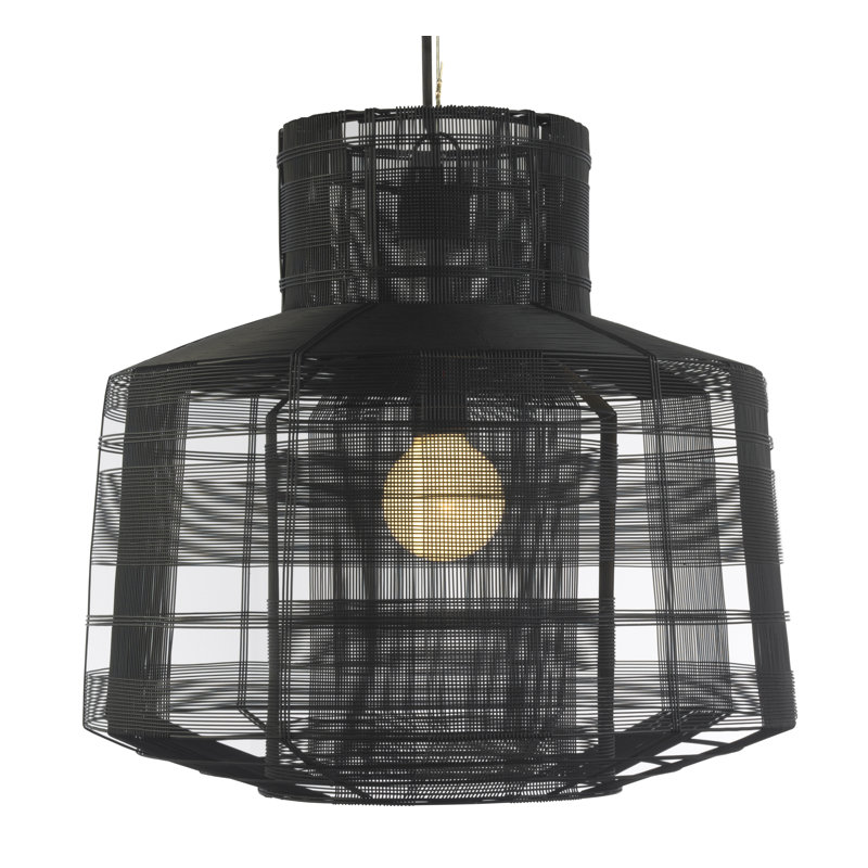 Schema 1-Light Pendant, Black