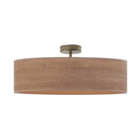 Bislim Semi Flush Mount, Bronze, Light Brown