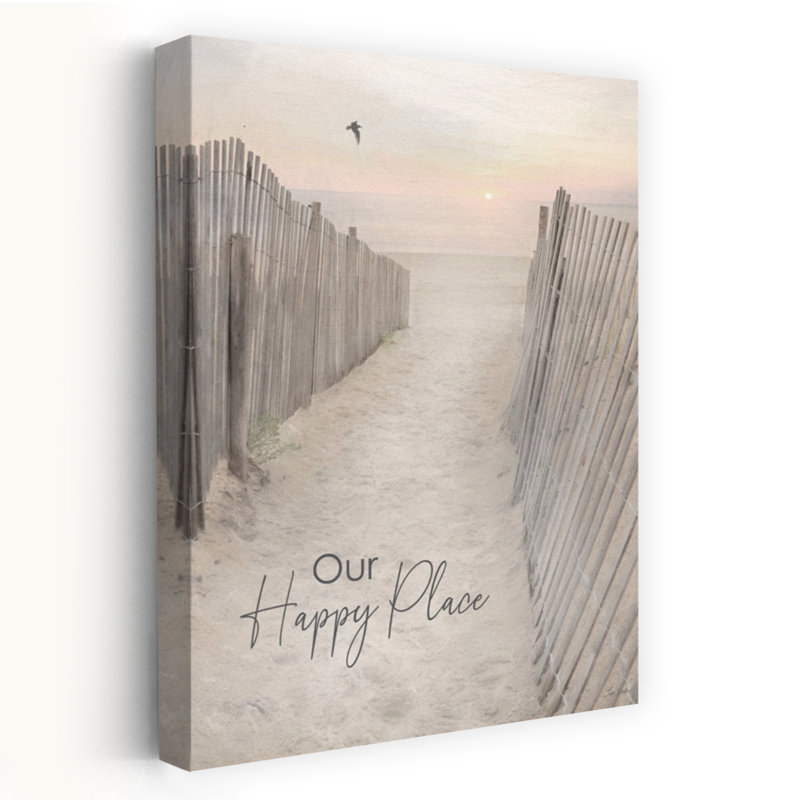 Our Happy Place - Photographie côtière, art d'inspiration côtière, H 40 po x l 60 po