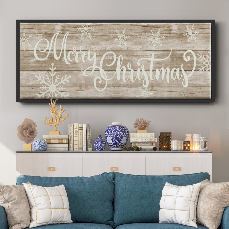 Merry Christmas- Framed Canvas