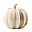 Mocha Stripe Floral Garland Pumpkin