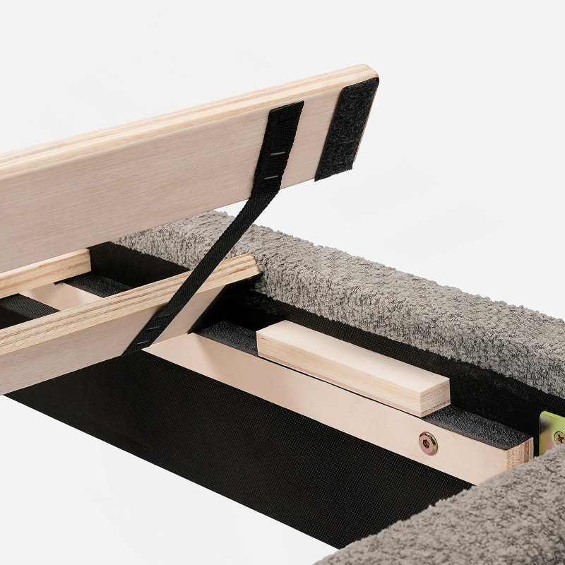 Lit plateforme tapissier Vireo