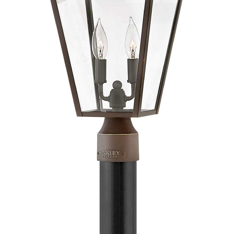 Tête de lanterne câblée à 1 lumière H 20,25 po Alford Place, Bronze huilé