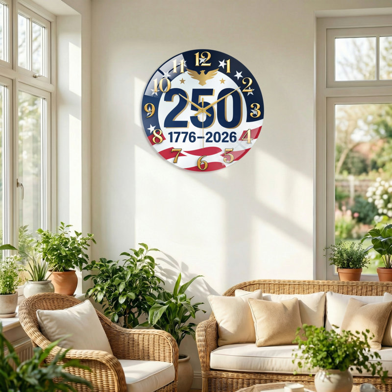 "American Flag USA 250th Anniversary Merchandise", 40 x 40 cm (15,7 x 15,7 pouces)