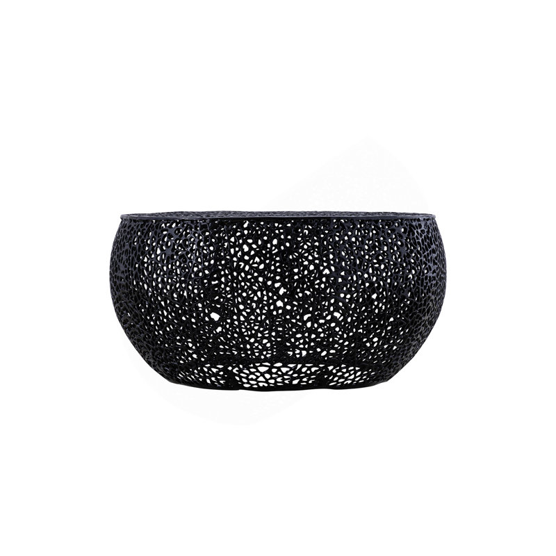 Table basse ronde noire, Noir