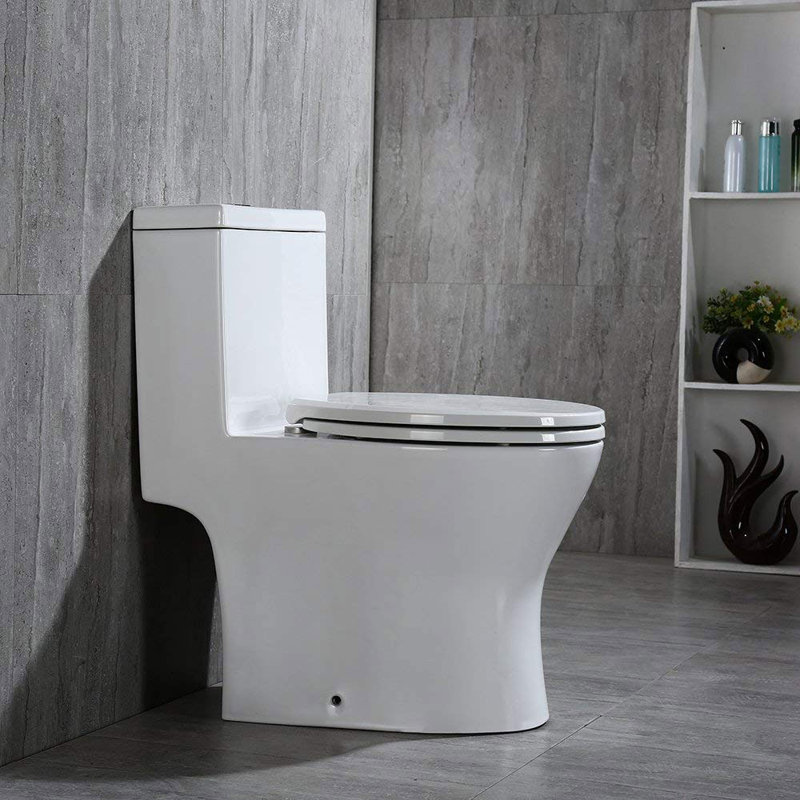Toilette compacte compacte d'une pièce 1,28 GPF (siège inclus)