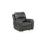 Fauteuil inclinable et oscillant en cuir Joela-94566790-99401253
