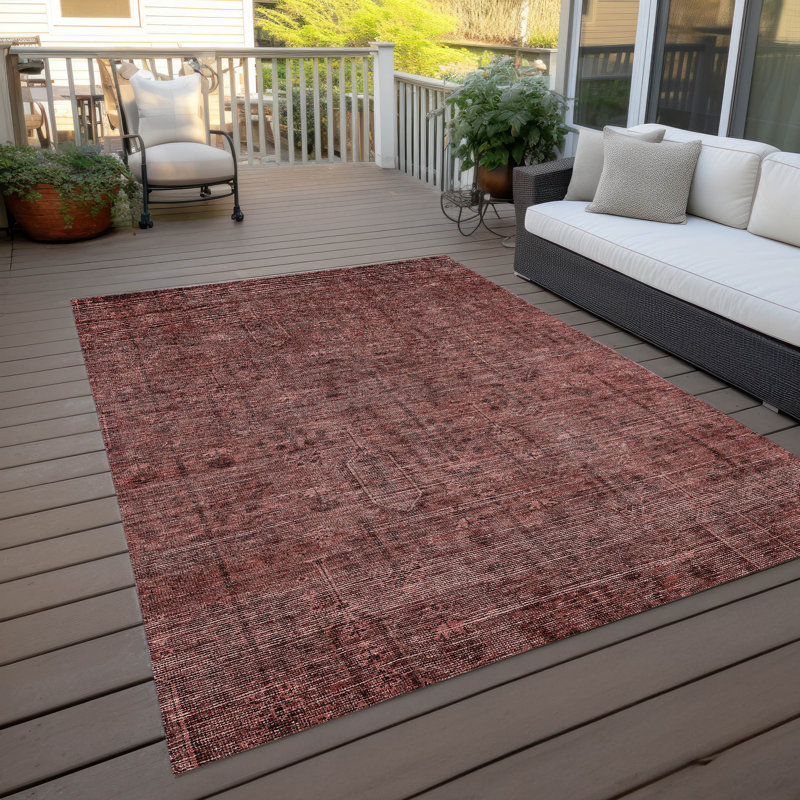 Chamaya Southwestern Indoor / Outdoor Rug, Rectangle 9' x 12'