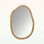 Asymmetrical Wavy Mirror for Modern Living Spaces,Abstract Curvy Design