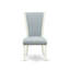 L'ensemble de 3 pièces de table de salle à manger contient une table de cuisine rectangulaire avec feuille papillon et 2 chaises Parson en tissu bleu bébé, lin blanc-1580584593-1504437430-1580563151