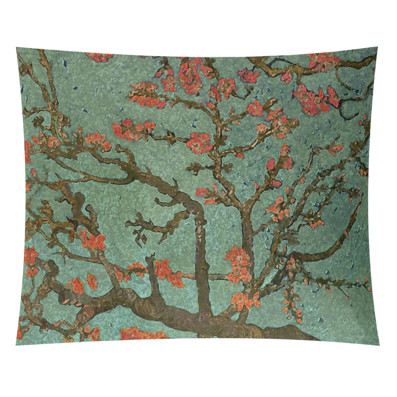 Tapisserie fleur d’amande, H 27,5 po x l 37,5 po, Intérieur