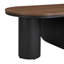 Oval Coffee Table with Storage Drawer-130041682