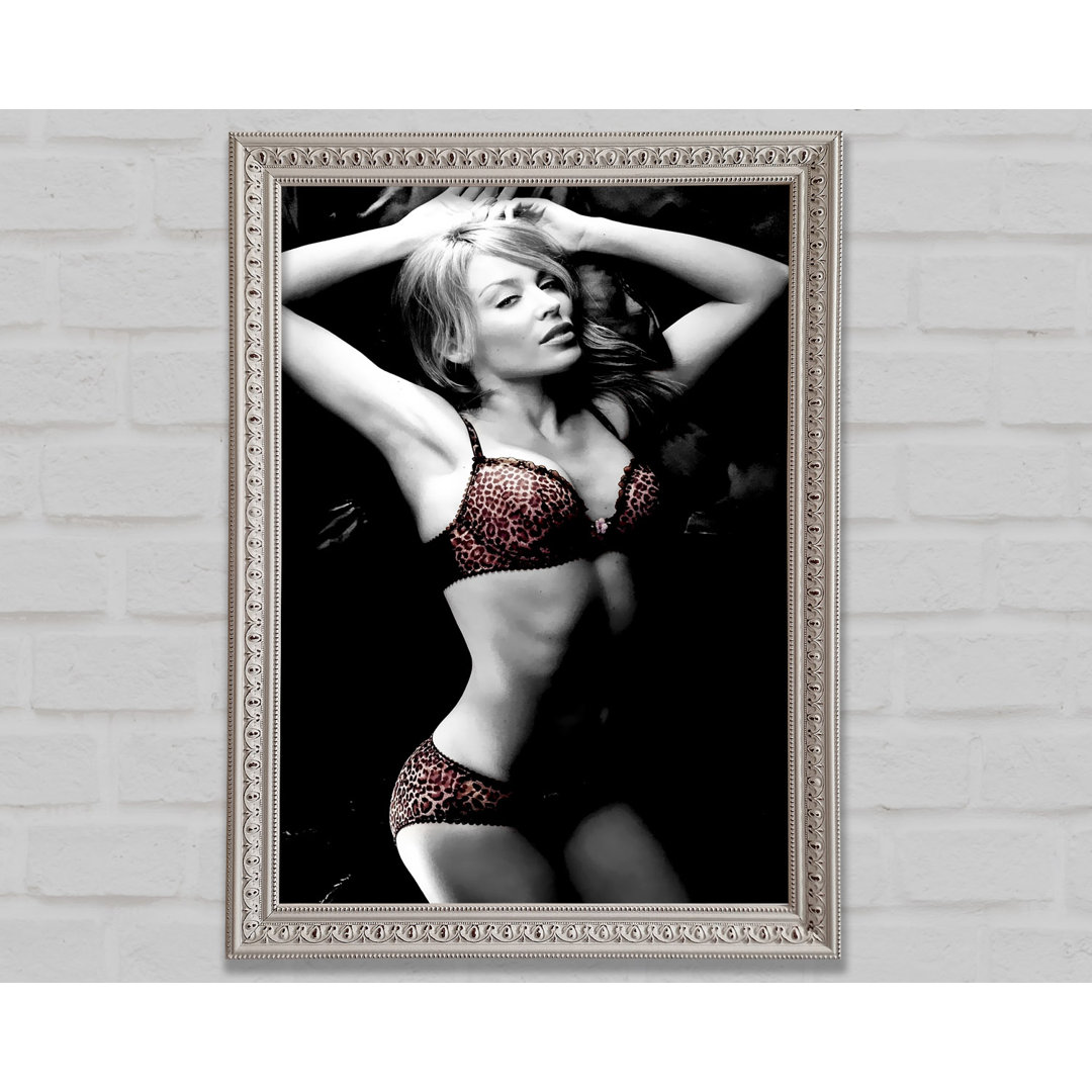 Kylie Minogue Lingerie Farbe B N W - Druck