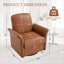 Fauteuil d'appoint pivotant Modern 360 avec base en bois massif, fauteuil rembourré pour adultes pour la lecture dans le salon