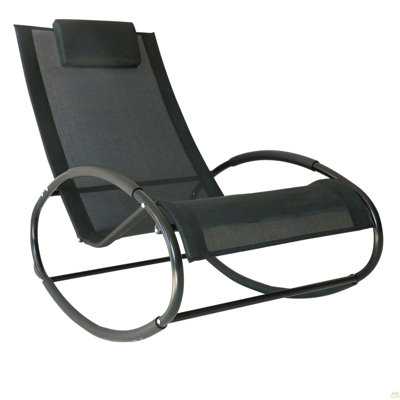 Chaise longue de piscine, chaise berçante d'extérieur