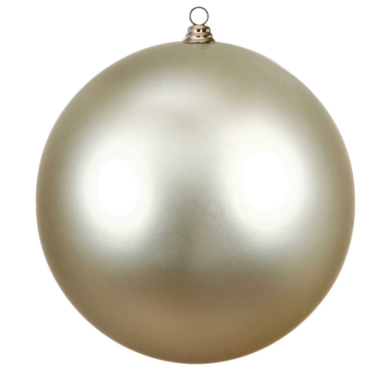Holiday Décor Ball Ornament, 15.75" H x 15.75" W x 15.75" D, Champagne