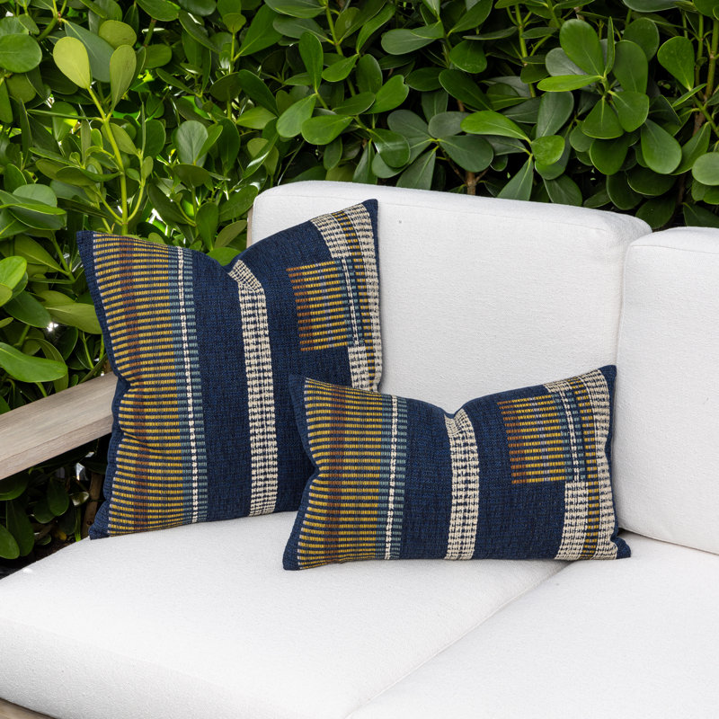 Voyage Sunbrella® Indoor/Outdoor Pillow Cover & Insert by Elaine Smith, 20"H X 20"W