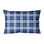 Plaid Leather/Suede Reversible Throw Pillow