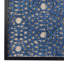 Abstrait art mural bleu foncé en papier-mâché