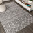 Bousquet Moroccan Beni Souk Gray/Cream Rug-1378650811