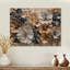Hibiscus doré liquide Art Harmony I - décoration murale en bois d'hibiscus - sur bois de pin naturel-1337910303