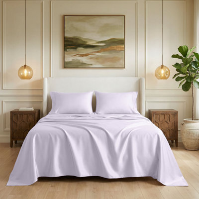 Ensemble de draps 100% coton 600 fils à densité de tissage 600