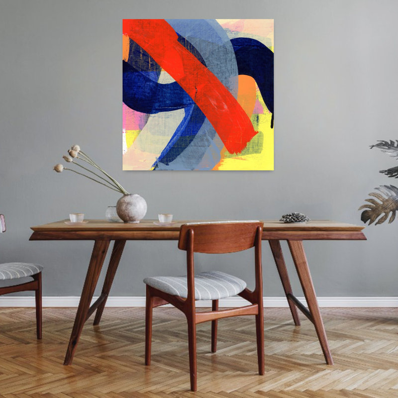 Happy Lights, art abstrait contemporain, 32" H x 32" W