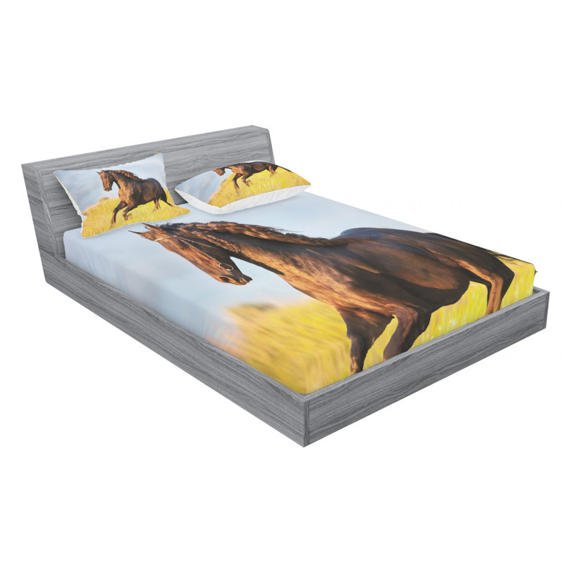 Microfiber Sheet Set, Queen Sheet Set with Fitted Sheet