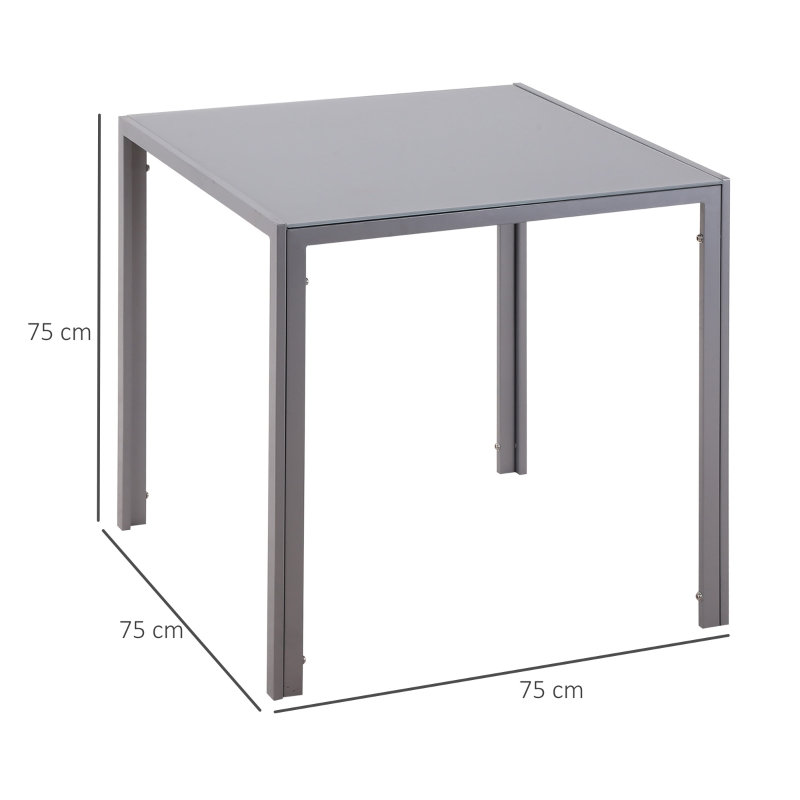 Metal Base Dining Table