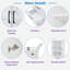 Rangement autoportant pour la salle de bain avec 2 portes à charnières, 3 tiroirs, tablette réglable et poignées noires Lron