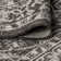 Markwart Vine and Border Textured Weave Black/Gray Indoor/Outdoor Rug