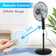 16" Oscillating Standing Fan with Remote Control 3 Speeds 7.5H Timer Tilt Adjustable Height
