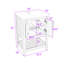  Meuble-lavabo simple 24 po avec comptoir en céramique Neval-1137469298