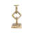 16in Wood Chain Link Candle Holder - Hand Carved Rustic Whitewashed Candle Stand, Decorative Accent-1558298369