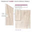 Ensemble de mur de douche transitionnel 6 pièces x 36 po x 84/12 po Transition Lusso, Crème Carmel-116172928-116172926