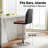 Modern Racing Style Bar Stools Adjustable Swivel Barstools, Counter Height Chairs Seat with Footrest-196024398