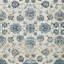 Tapis oriental rond 8 po ivoire Dhurrie