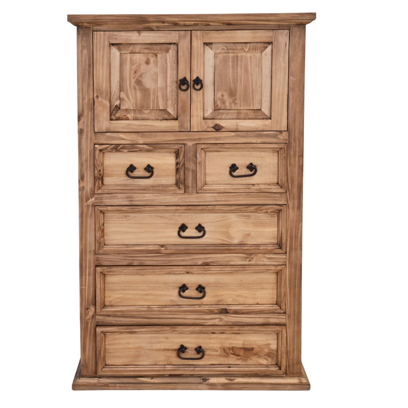 Commode 5 tiroirs avec armoire Canyon Ridge, Beige