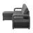 U2601 DARK GREY REVERSIBLE SOFA BED WITH DROP DOWN TABLE AND SPEAKER