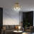 Base,Imitation Brass Color Ceiling Light Modern Lighting Fixture For Bedroom Hallway Bar Kitchen, H 18.5'' X W 17.7''