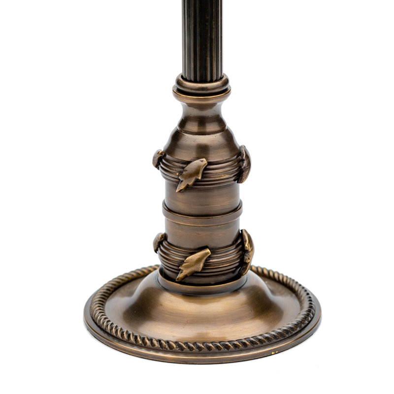 Antique Brass Leaf Candleholder