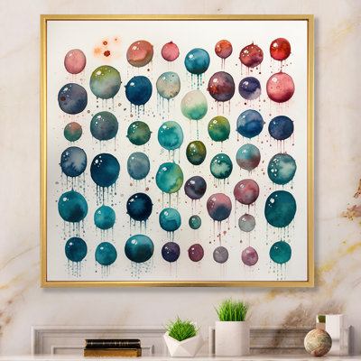 Exploration des profondeurs de la fludité verte I - Art mural abstrait minimaliste
