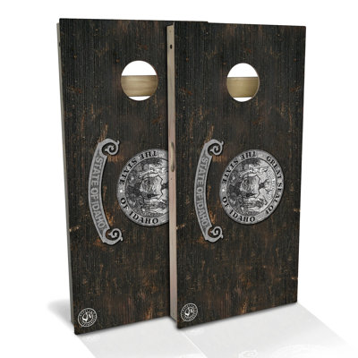 Idaho Flag Vintage Cornhole Board Set | Includes (2) Boards, (8) Bags & Optional Accessories