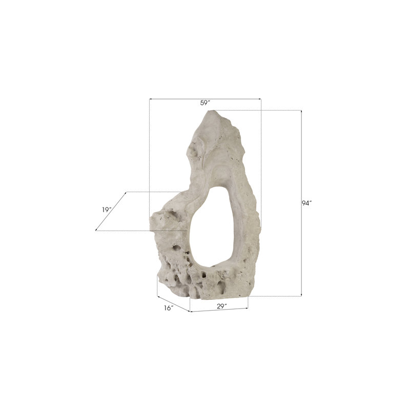 Dimensional Organic Stone Sculpture