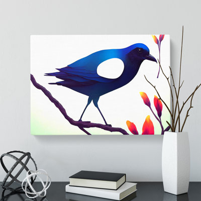 Modern Bird Art - Wrapped Canvas