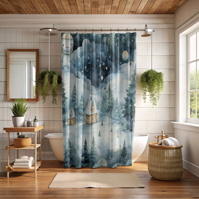Rideau de douche Glacial Sanctuary - Premium