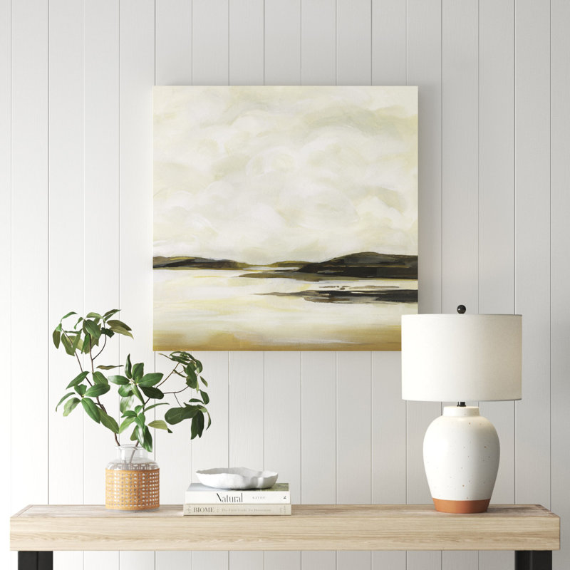 «Cloudy Coast II» par Victoria Borges - reproduction d'art sur toile tendue, H 30 po x l 30 po