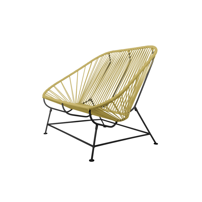 InLove Indoor/Outdoor Handmade Loveseat, Caramel/Black