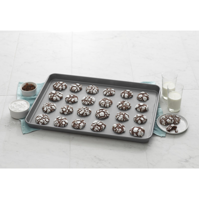 GoodCook Extra-Large Nonstick Carbon Steel Cookie Sheets, 15" x 21", Set of 2